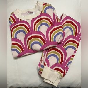 Multicolor long sleeve Hanna Andersson pajamas, size 4